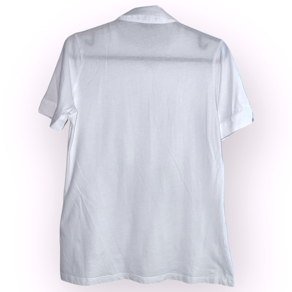 Thomas Pink Jermyn Street London Cotton Women’s Ruffle Button polo Shirt sz 6 - Picture 2 of 5